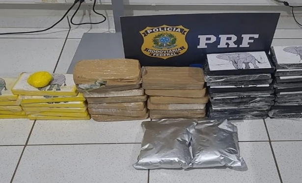 PRF apreende cerca de 50 kg de cocaína avaliados em R$ 5 milhões na BR-040, em Paracatu